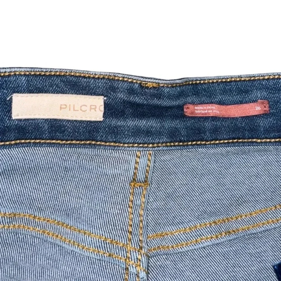 Pilcro High Rise Cigarette Distressed Skinny Straight Jeans Womens 26 - Picture 5 of 5